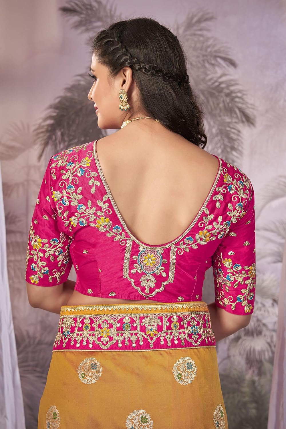 Elegant Red Banarasi Silk Saree with Soft Texture & Gleaming Blouse Piece Traditional Indian Ethnic Wear