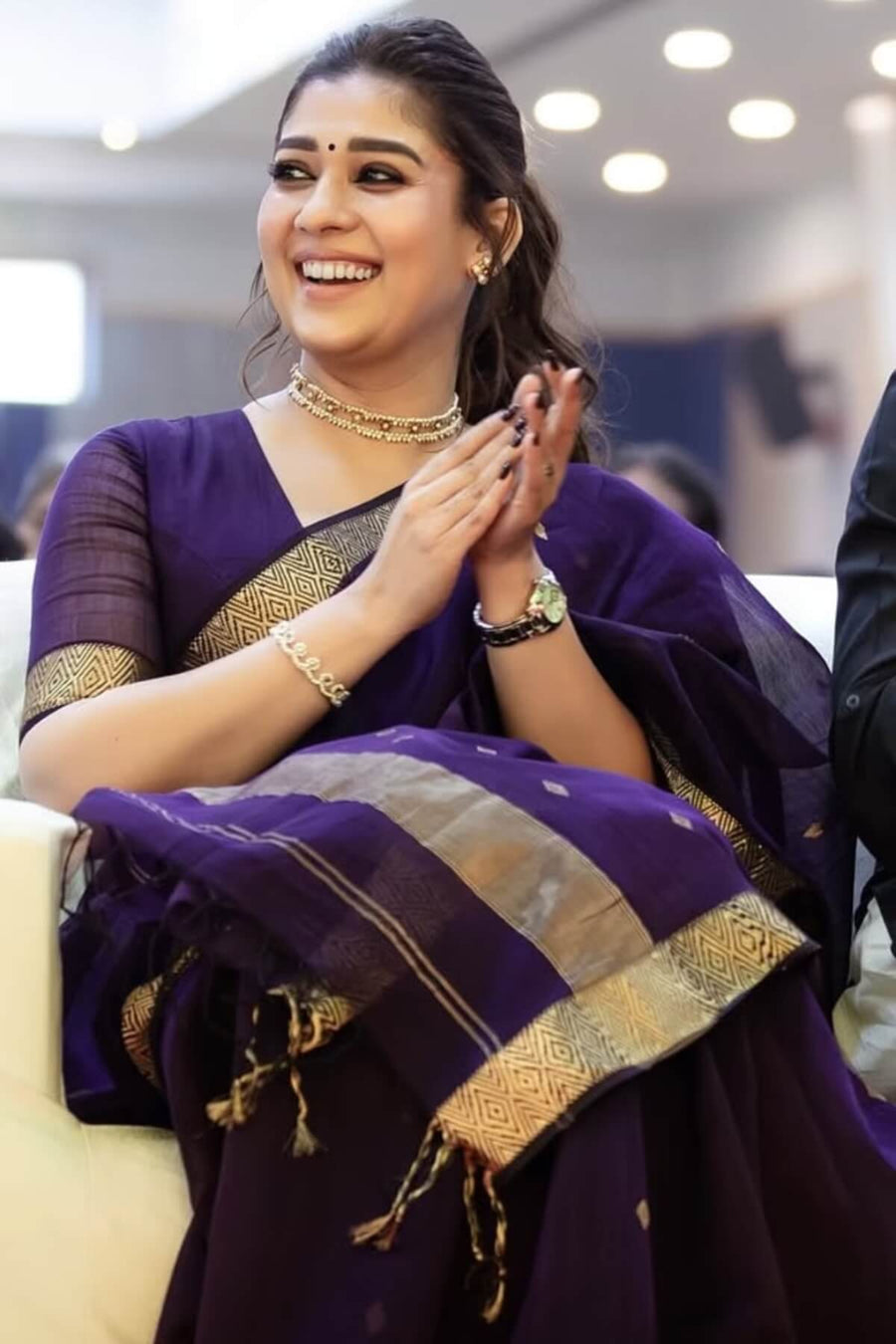 Elegant Purple Cotton Silk Saree with Stylish Designer Blouse Piece Perfect Traditional Wear